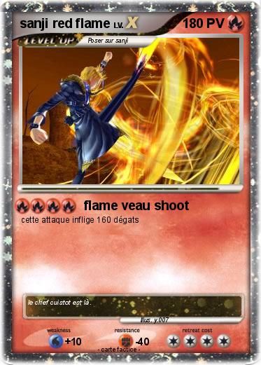 Pokemon sanji red flame