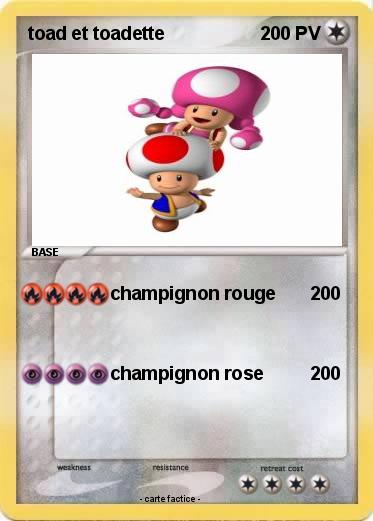 Pokemon toad et toadette