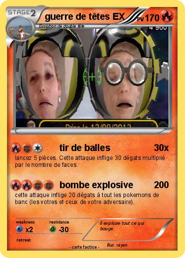 Pokemon guerre de têtes EX