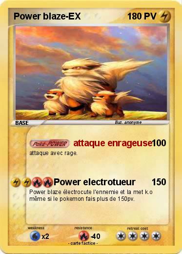 Pokemon Power blaze-EX