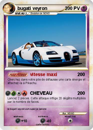 Pokemon bugati veyron