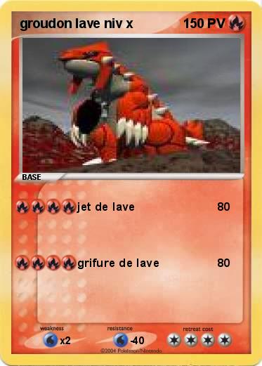 Pokemon groudon lave niv x