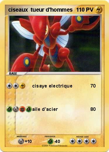 Pokemon ciseaux  tueur d'hommes