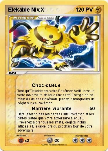 Pokemon Elekable Niv.X