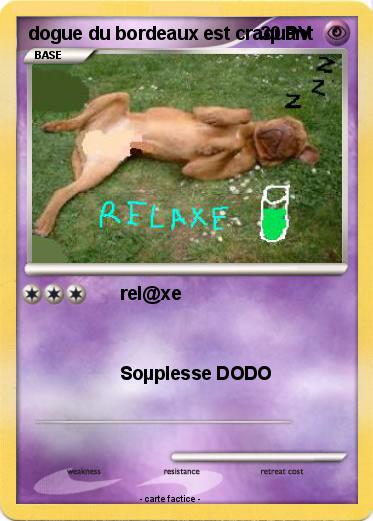 Pokemon dogue du bordeaux est craquant