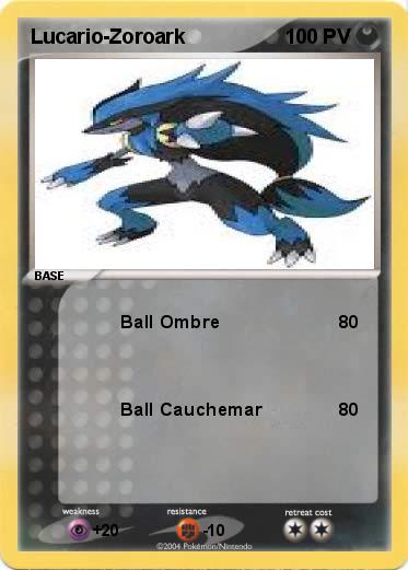Pokemon Lucario-Zoroark