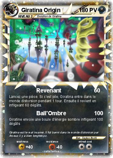 Pokemon Giratina Origin