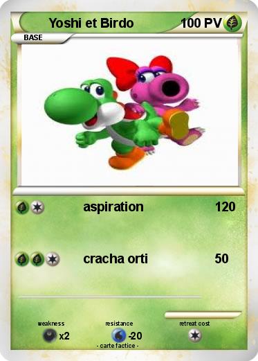 Pokemon Yoshi et Birdo