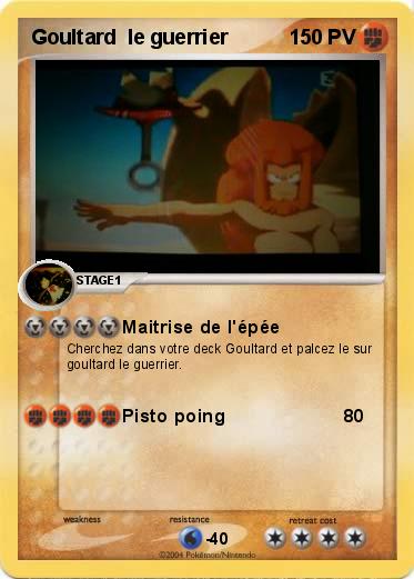 Pokemon Goultard  le guerrier