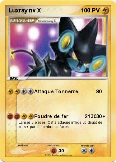 Pokemon Luxray nv X