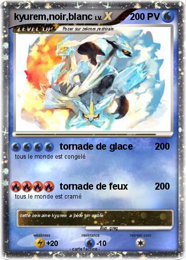 Pokemon kyurem,noir,blanc