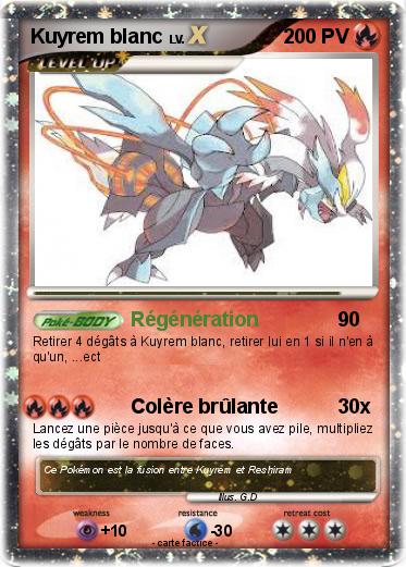 Pokemon Kuyrem blanc