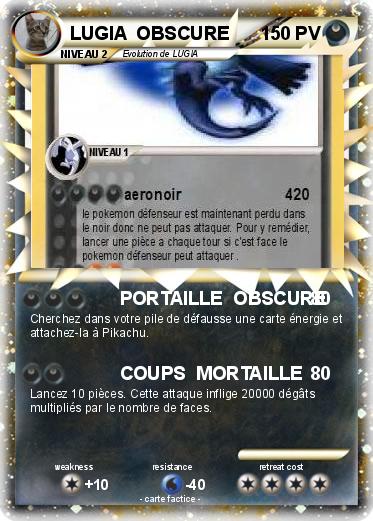 Pokemon LUGIA  OBSCURE