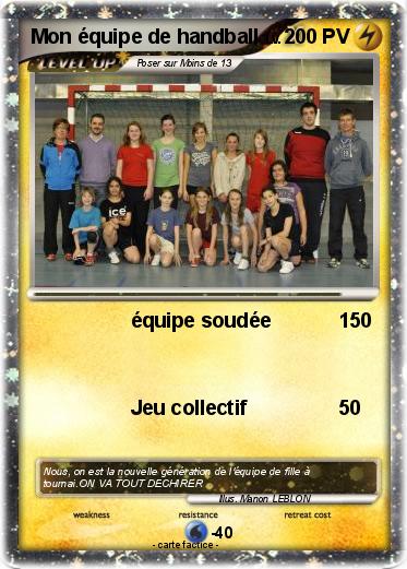 Pokemon Mon équipe de handball