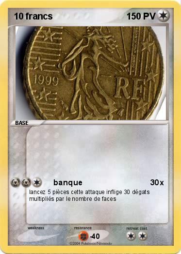 Pokemon 10 francs