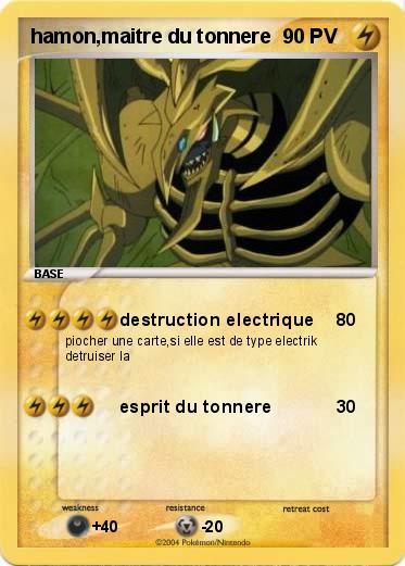 Pokemon hamon,maitre du tonnere