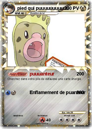 Pokemon pied qui puuuuuuuuuuu