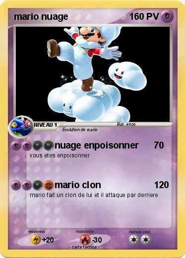 Pokemon mario nuage