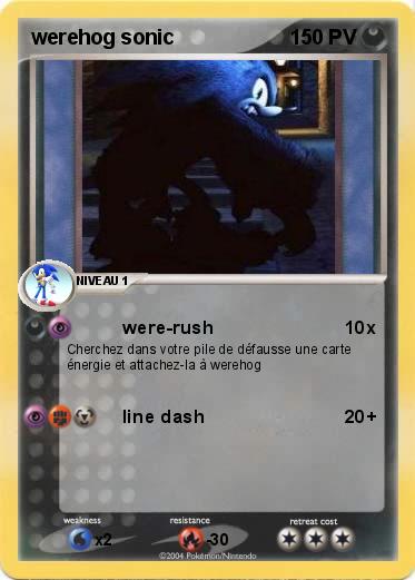 Pokemon werehog sonic