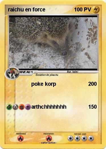 Pokemon raichu en force