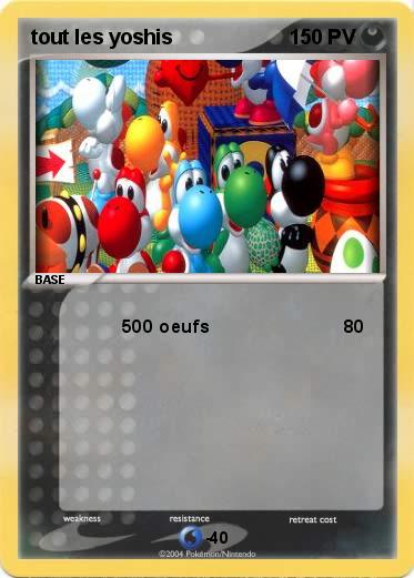 Pokemon tout les yoshis