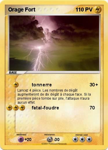 Pokemon Orage Fort