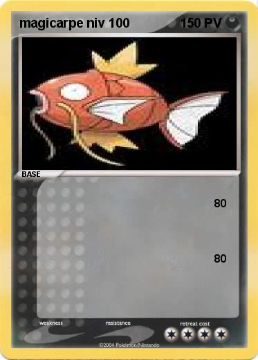 Pokemon magicarpe niv 100
