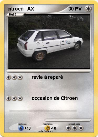 Pokemon citroën   AX