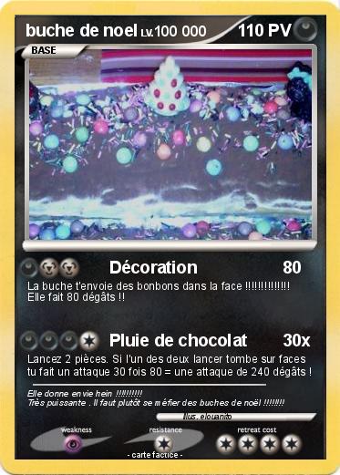 Pokemon buche de noel