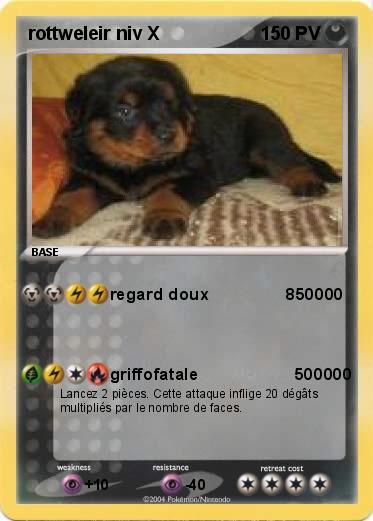 Pokemon rottweleir niv X