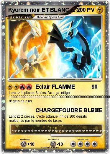 Pokemon Kyurem noir ET BLANC