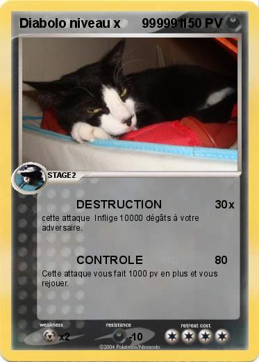 Pokemon Diabolo niveau x      999991