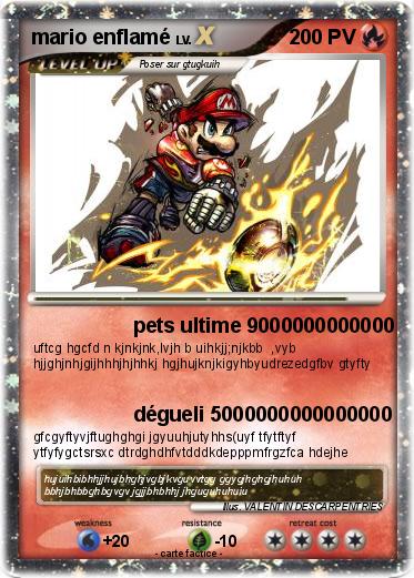 Pokemon mario enflamé