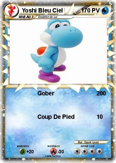 Pokemon Yoshi Bleu Ciel