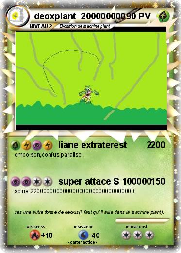 Pokemon deoxplant  200000000