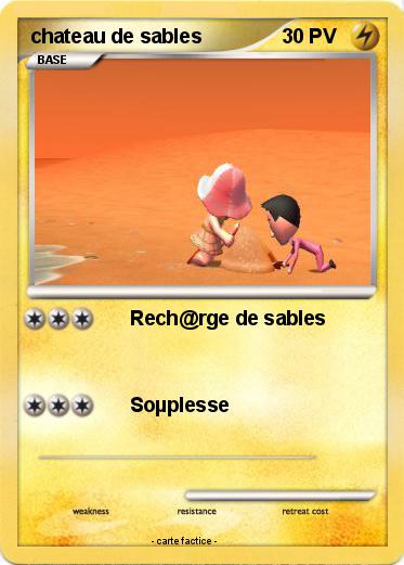 Pokemon chateau de sables