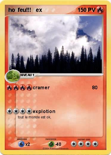 Pokemon ho  feu!!!   ex
