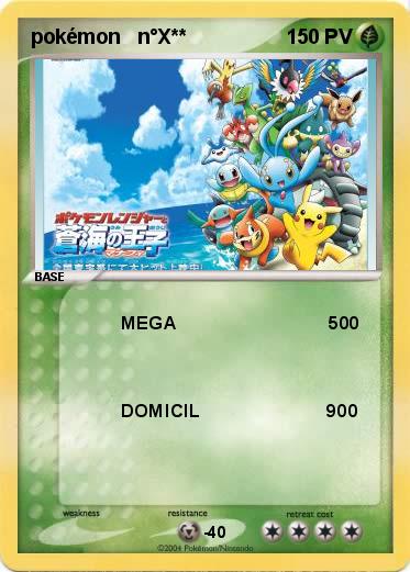 Pokemon pokémon   n°X**                                                                                                              
