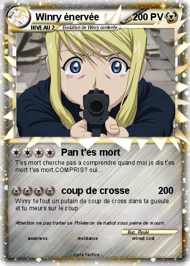 Pokemon Winry énervée