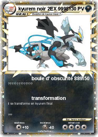 Pokemon kyurem noir 2EX 9998