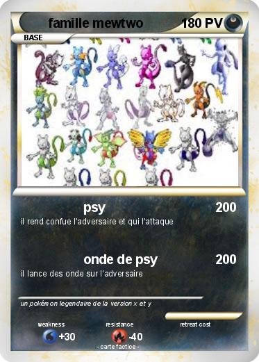 Pokemon famille mewtwo