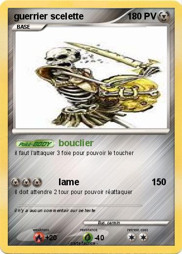 Pokemon guerrier scelette