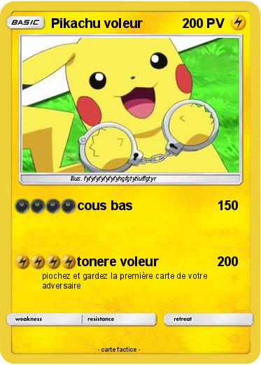 Pokemon Pikachu voleur