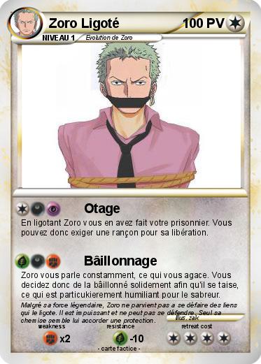 Pokemon Zoro Ligoté