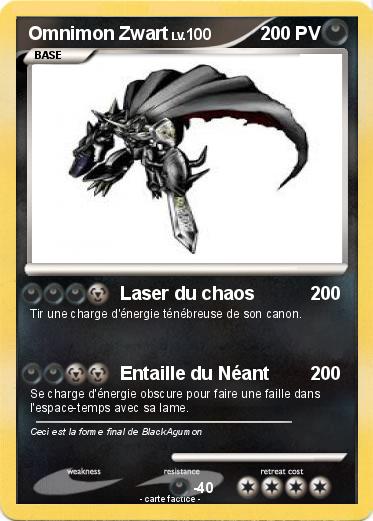 Pokemon Omnimon Zwart