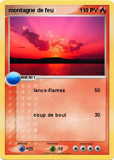 Pokemon montagne de feu