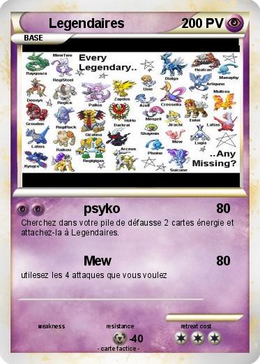 Pokemon Legendaires