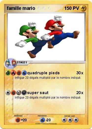 Pokemon famille mario