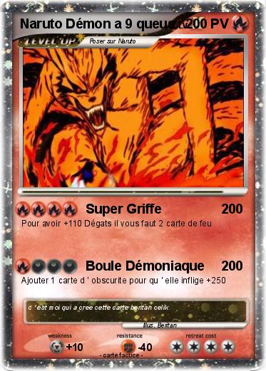 Pokemon Naruto Démon a 9 queus