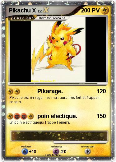 Pokemon Pikachu X